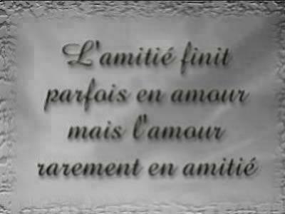 L'amiti&eacute;,l'amour